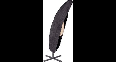 MaxxGarden Parasolhoes - Zweefparasol afdekhoes - 200-300 cm - met Rits en Trekkoord - Zwart
