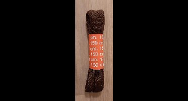 2 paar bruine sportveters - 4 platte veters - 150 cm - sneakers gymschoenen werkschoenen outdoor - bruin