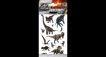 funny products Jurassic World Tattoo - Tijdelijke plak tattoo voor kinder - 12 stuks