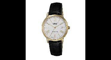 Q&Q horloge met datum zwart/goudkleurig A475J127Y