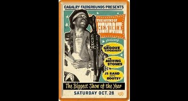 The Sound of Hendrix Metalen Postcard 10 x 14 cm.