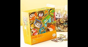 Kikkerland 1000 Stukjes Puzzel - Zany Zoo