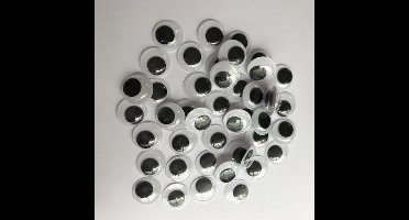 60 stuks Beweegbare Ogen - Rond - 15mm