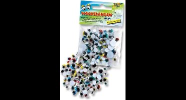 Plakogen Folia met bewegende - pupillen zak a 100 st assorti