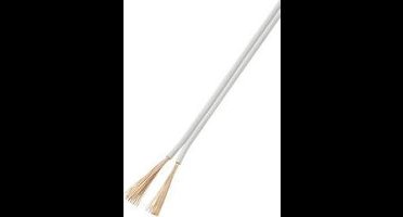 TRU COMPONENTS 1565083 Draad 2 x 0.75 mm² Wit 50 m