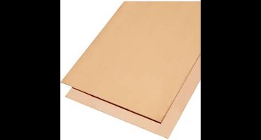 Reely Koper Blik (l x b) 400 mm x 200 mm 1 mm 1 stuk(s)