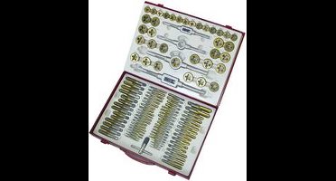 Holzmann Maschinen H070300003 Schroefdraadsnijderset 101-delig HSS Metrisch M2, M3, M4, M5, M6, M7, M8, M9, M10, M11, M