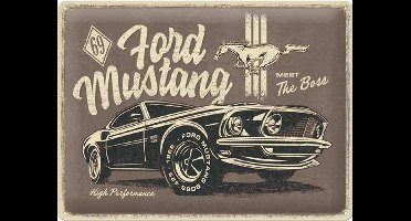Wandbord - Ford Mustang The Boss