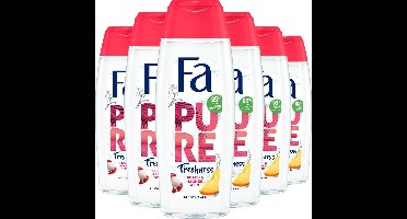 Fa Pure Freshness Peach & Lychee Douchegel 6x 250ml - Voordeelverpakking