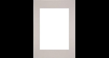 Passe-Partout Fotomaat 21x29,7 cm - Lijstmaat 29,7x42 cm - Grijs Graniet - Museumkarton - Fotolijst niet inbegrepen