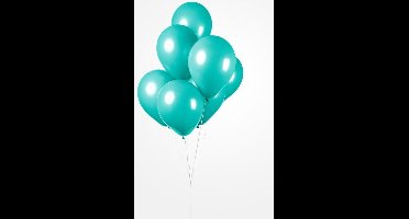 25x Ballon turquoise 30cm - Festival feest party verjaardag landen helium lucht thema