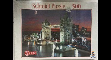 Legpuzzel - 500 Stukjes -Tower Bridge Londen - Schmidt Puzzel