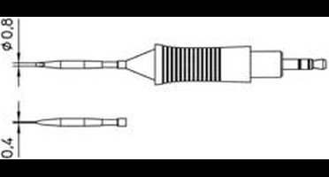 Weller RT9 Soldeerpunt Beitelvorm recht Grootte soldeerpunt