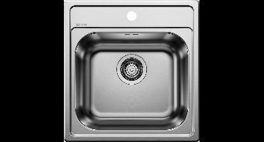 Blanco Dana 45 525322 RVS Keukenspoelbak Met Kraangat Opbouw