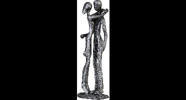 Sculptuur hart voor elkaar beeld zilver