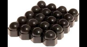 HP Autozubehör 82728 Wielschroefdop Geschikt voor schroefgrootte 17 mm Zwart Kunststof