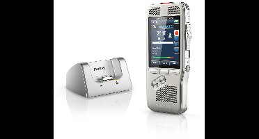 Philips PocketMemo Dicteerapparaat DPM8100 | Integrator set, Docking station, Bewegingssensor, Ergonomische schuifschakelaar (US)