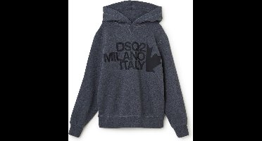 Dsquared2 Hoodie met logoprint - Grijs - Maat 140