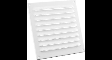 NEDCO ventilatierooster | schoepenrooster | ALUMINIUM | 200 x 200 mm | wit