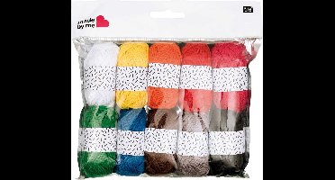 HAAKSET MADE BY ME - PRIMAIRE KLEUREN - 10 x 10G - AMIGURUMI garen