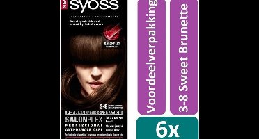 Syoss - Haarverf - 3_8 - Donker Goudbruin - 115ml x 6