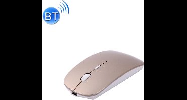 MC-008 Bluetooth 3.0 batterij Draadloze muis opladen voor laptops en Android-systeem Mobiele telefoon (goud)