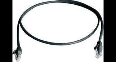 Telegärtner 100008519 RJ45 Netwerkkabel, patchkabel CAT 6 U/UTP 3.00 m Zwart Vlambestendig, Halogeenvrij 1 stuk(s)