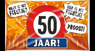 XXL Gevel vlag - 50 jaar