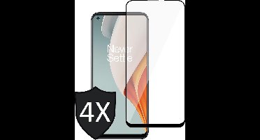 Screenprotector geschikt voor OnePlus Nord N100 - FullGuard Screen Protector - 4 Stuks