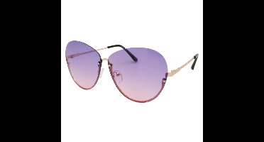 Sun Fun Oversized Retro Zonnebril - Premium Zonnebril - Dames - Trendy & Cool - Festival Zonnebril - UV400