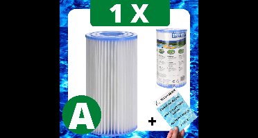 1 x Intex Zwembadfilter Type A voor Zwembad voor Onderhoud - Filtercartridge - Onderhoudsfilter - Filter Type A
