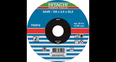 Hikoki Doorslijpschijf vlak voor metaal 125 x 2.5mm