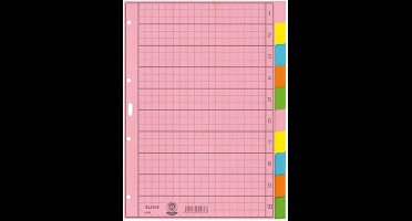 Leitz - Register A4 Manila papier - Meerdere kleuren - 10 tabbladen