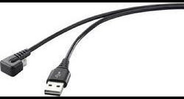 Renkforce RF-4598342 USB-kabel USB 2.0 USB-A stekker, USB-micro-B stekker 1.00 m Zwart