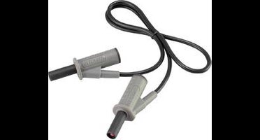 VOLTCRAFT MSB-501 Veiligheidsmeetsnoer Banaanstekker 4 mm Banaanstekker 4 mm 0.50 m Zwart 1 stuk(s)