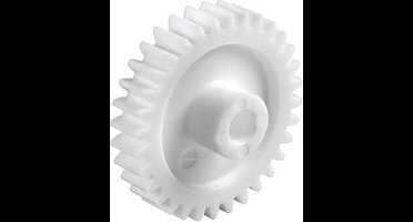 Reely Polyacetaal Recht tandwiel Soort module: 1.0 Boordiameter: 6 mm Aantal tanden: 25