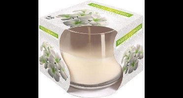 Ct Geurkaars Glas - White Flowers
