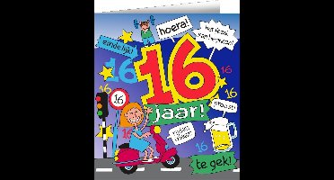 Wenskaarten - 16jr cartoon