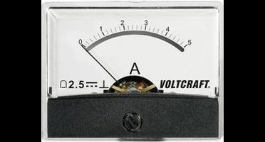 VOLTCRAFT AM-60X46/5A/DC AM-60X46/5A/DC Inbouwmeter AM-60X46/5A/DC 5 A Draaispoel