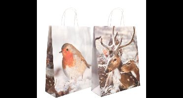 5x Esschert Design Shopper Hert 32 X 50 Cm Papier