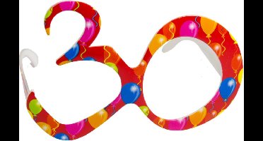 Rode Bril 30 Jaar Ballonnen