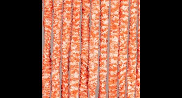 Luxe Kattenstaart Vliegengordijn - 90 x 220cm - Wit/Oranje Mix