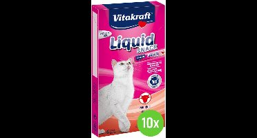 Vitakraft Cat Liquid - Snack - Rund & Inuline - 10 x 6 st