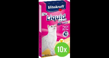 Vitakraft Cat Liquid - Snack Kip & Taurine - 10 x 6 st