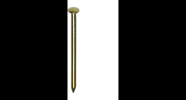 Homefix. Draadnagel bombe kop messing 1.5x20 mm 40 stuks koper spijkers.