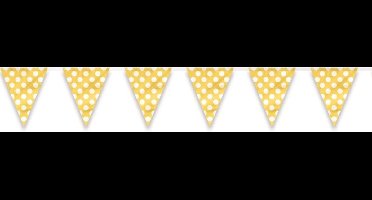 Haza Original Slinger Geel/wit Gestipt 4 Meter