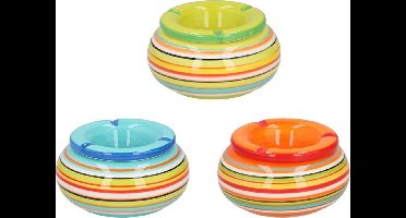 Tom Asbak 13,5x13,5x6,7 Cm Keramiek Groen/oranje/blauw