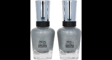 Sally Hansen Salon Manicure Nagellak - 825 Silver Wonderland (set van 2)