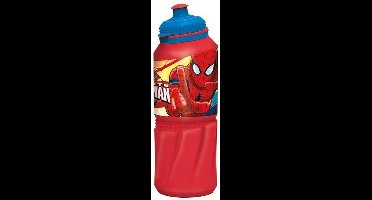 Marvel Spiderman  Plastiek waterfles 400 ml - Schoolbeker - drinkfles