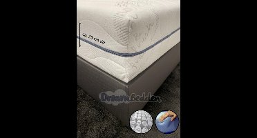 Matras 70x200 9-zones XXL HR45 koudschuim micropocketvering ca. 25 cm dik